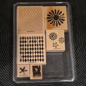 STAMPIN' UP! Retired 2006 'Looks Like Spring' Stamp Set, Set of 6 Stamps